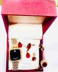 Chic Womens Digital Display Watch With Jewellery Stainless Steel Premium Quality Elegant Design