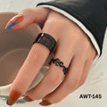 AWT-145 Fire Couple Rings Matching Design Stylish Look And Comfortable Wear For Couples