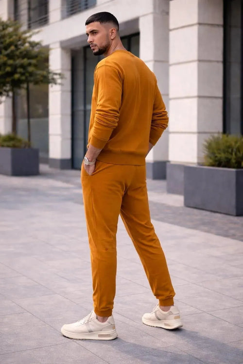 2 Pcs Men's Polyester Printed Sweatshirt Track Suit